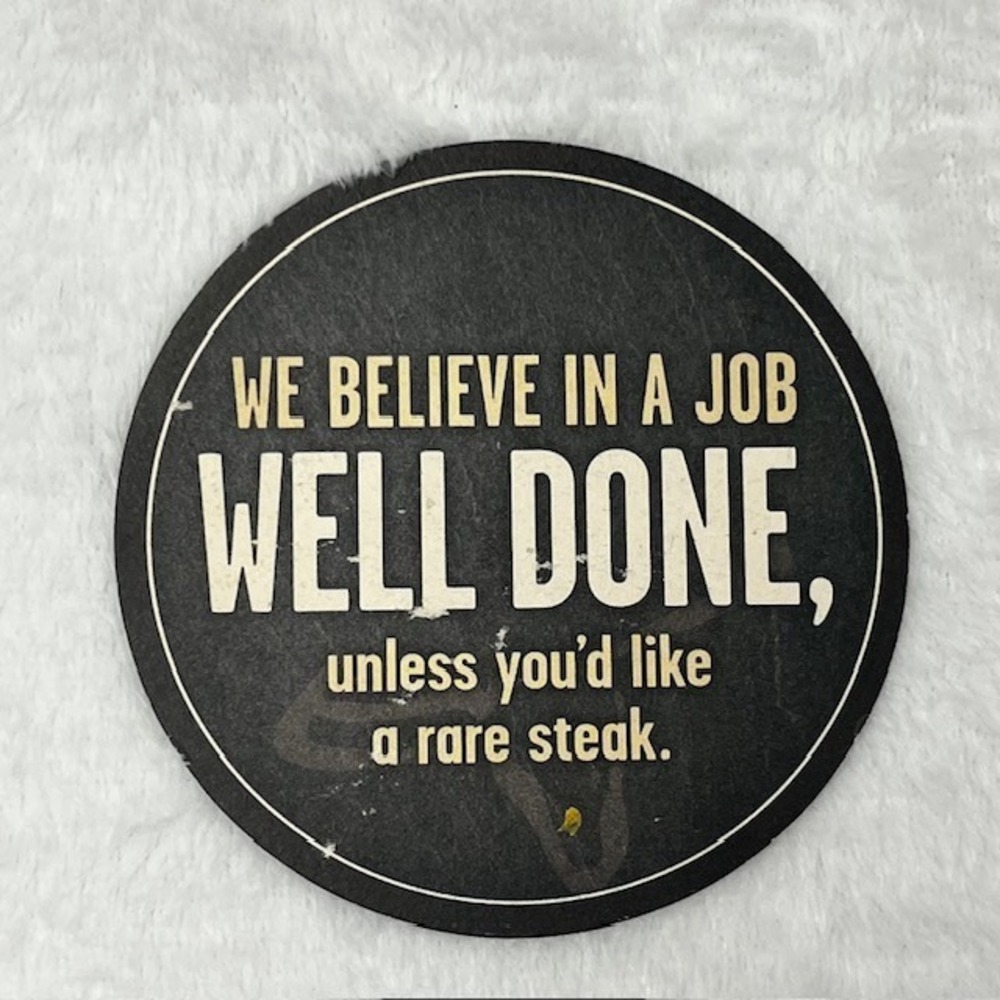 LongHorn Steakhouse Rare Steak‎ Coaster Steakholders Club Barware Collectible